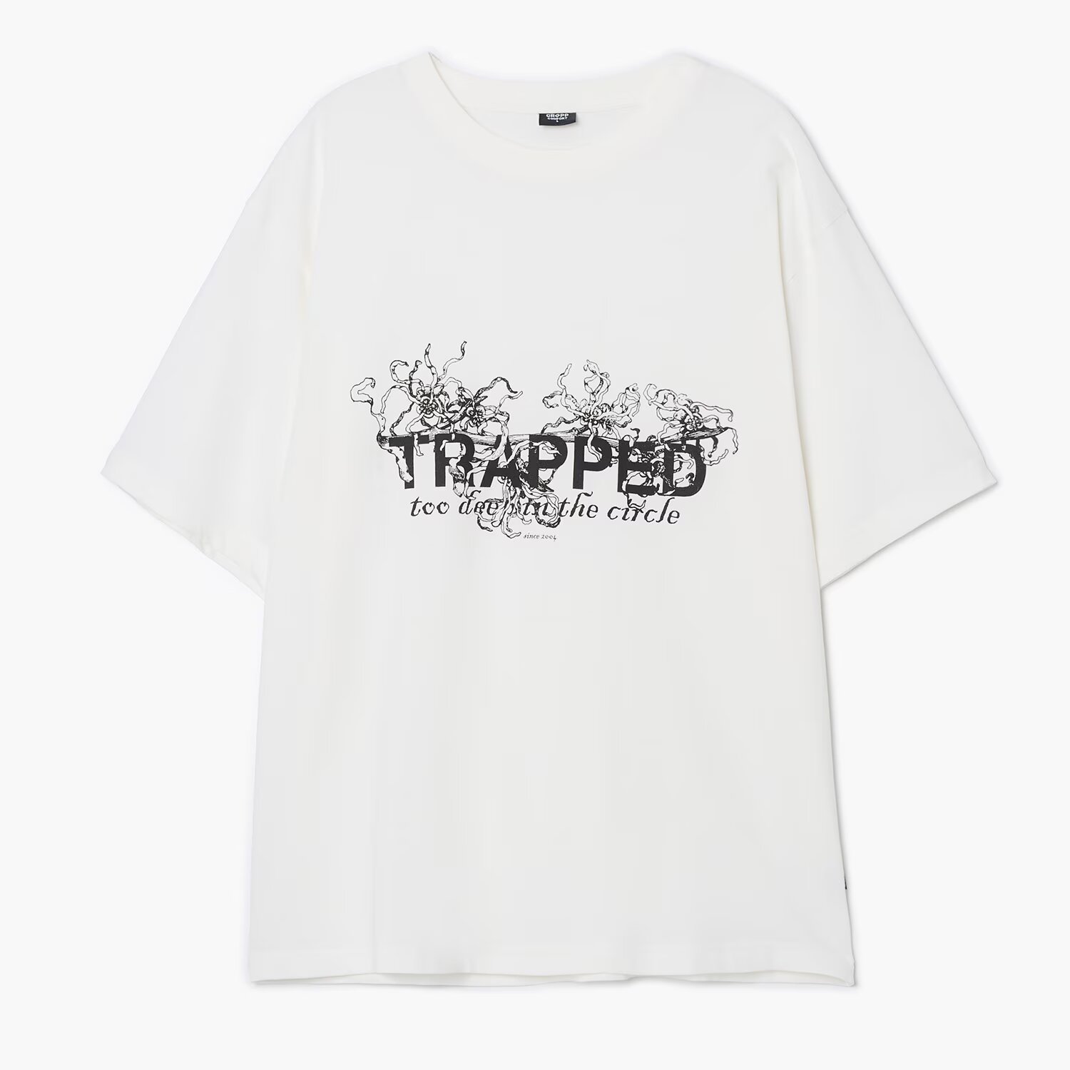 Cropp Tricou albă cu imprimeu - alb