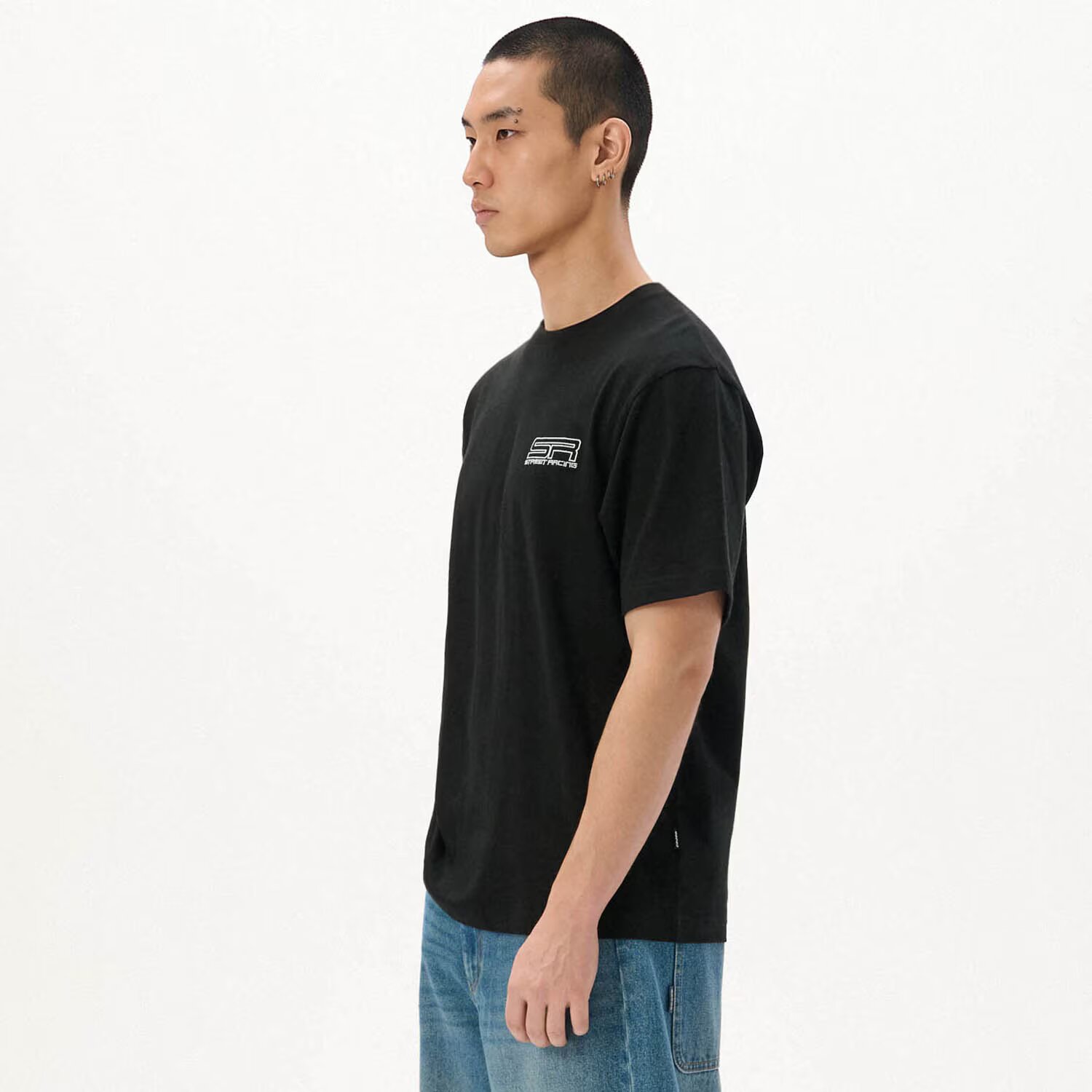 Cropp Tricou cu detaliu brodat - negru