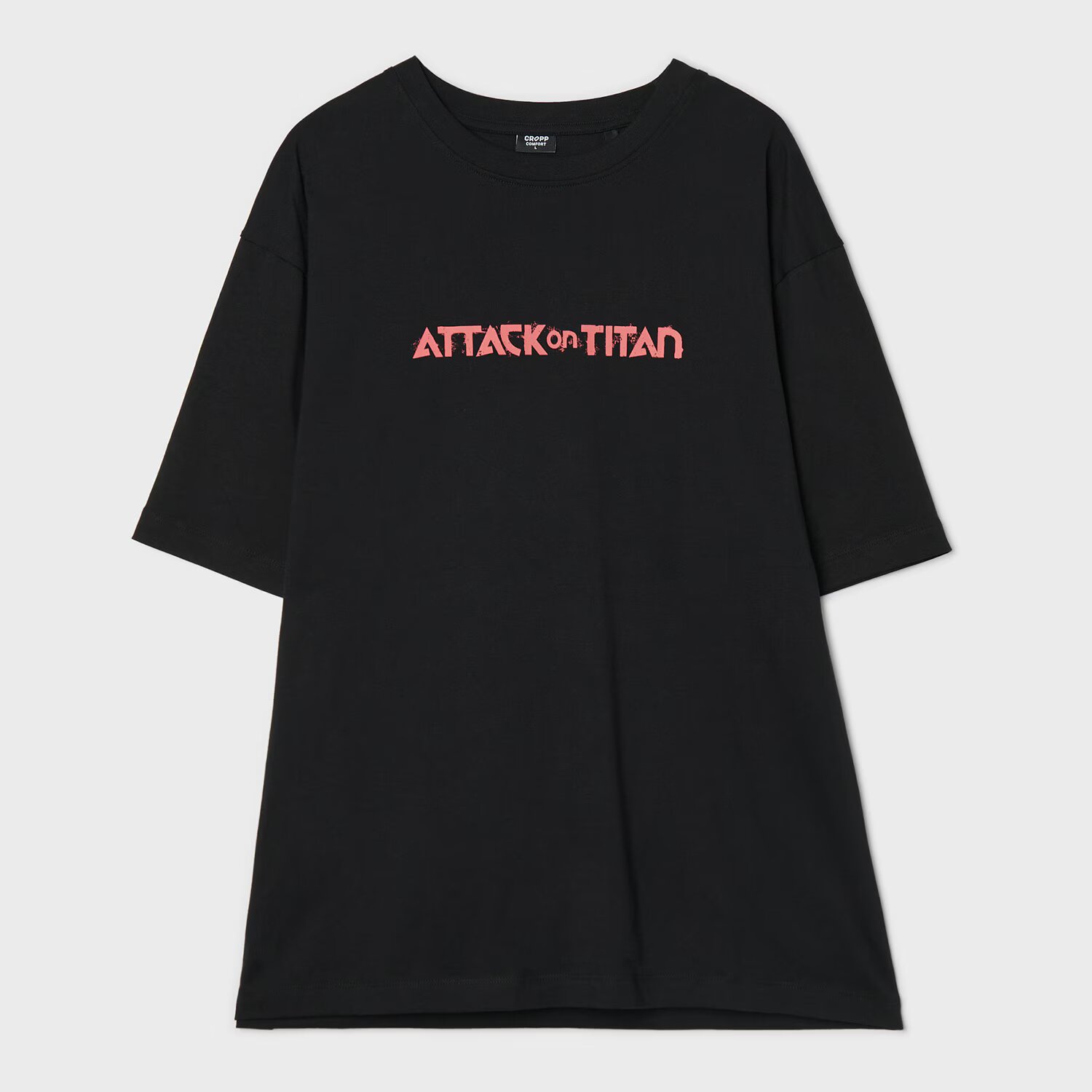 Cropp Tricou cu imprimeu Attack on Titan - gri-închis