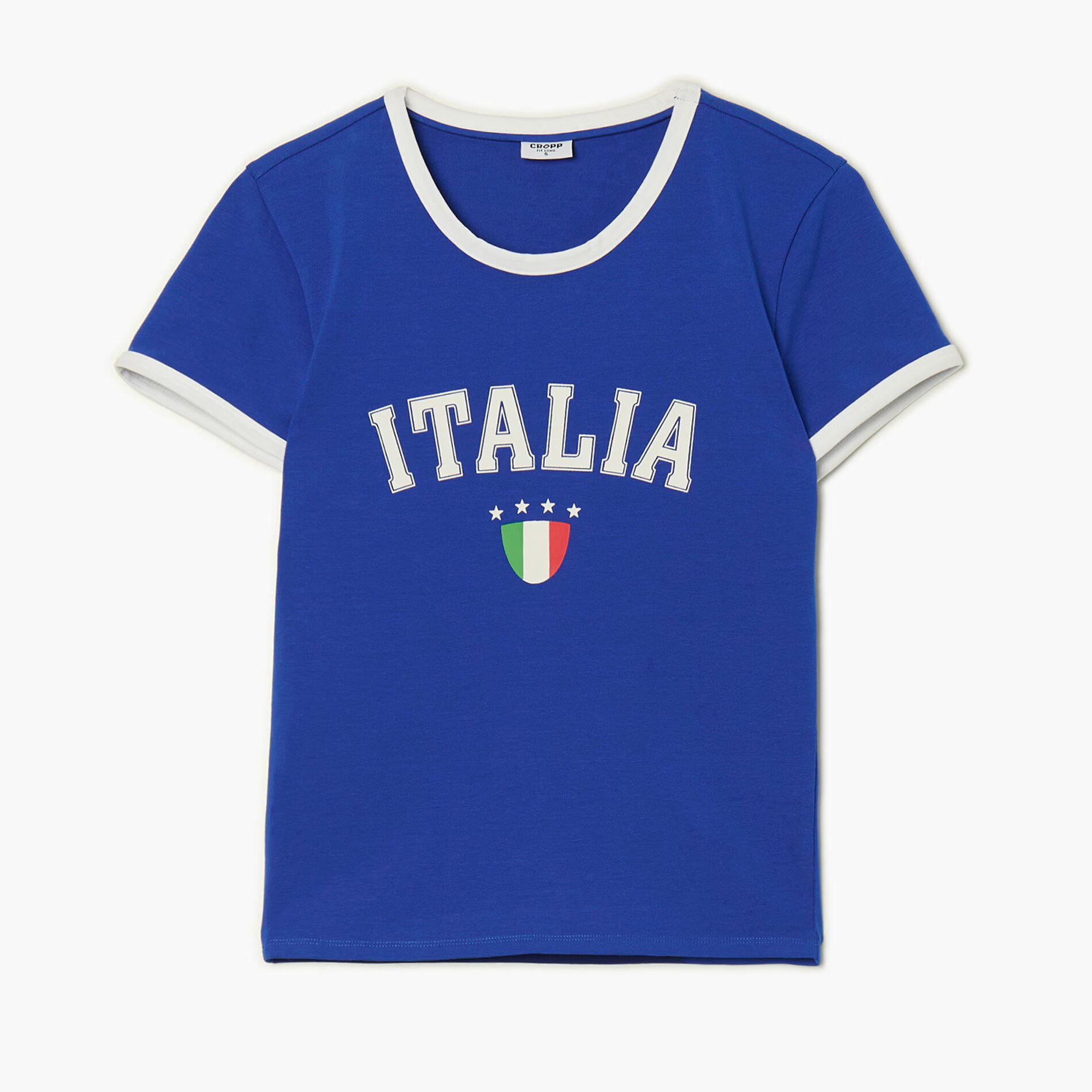 Cropp Tricou cu imprimeu - indigo