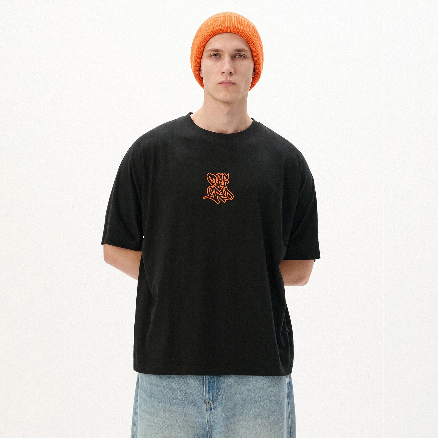 Cropp Tricou cu imprimeu - negru