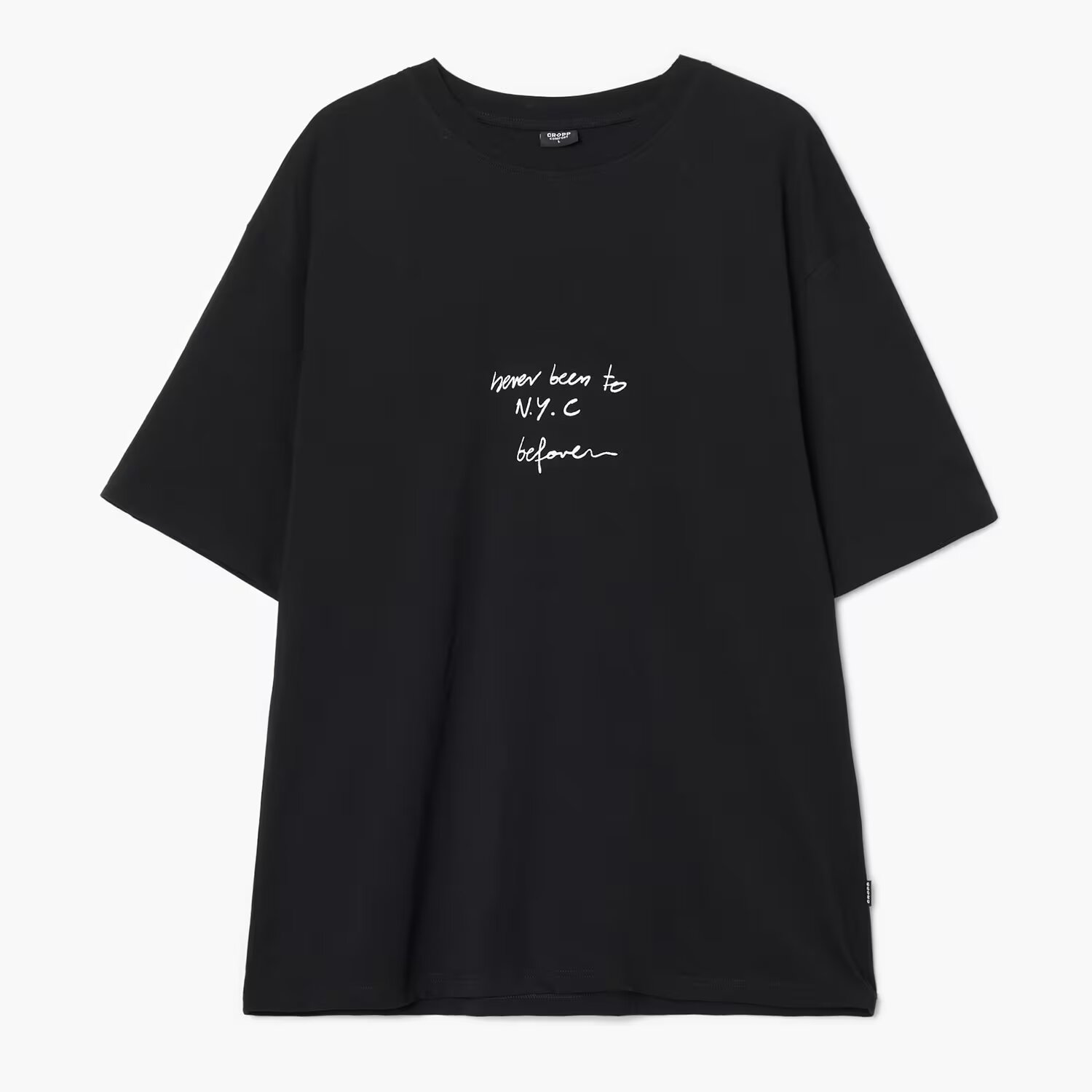 Cropp Tricou cu inscripție - negru