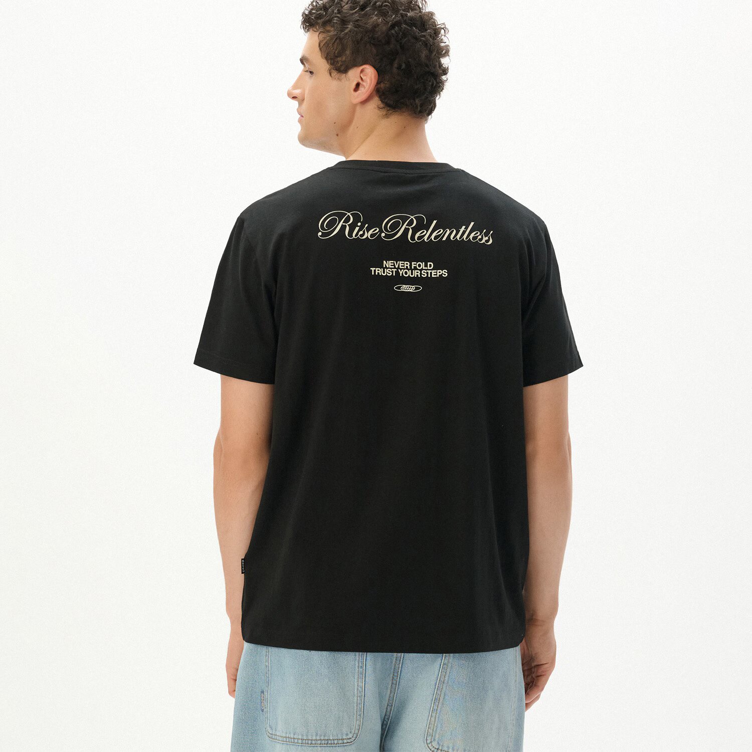 Cropp Tricou negru cu imprimeu - negru