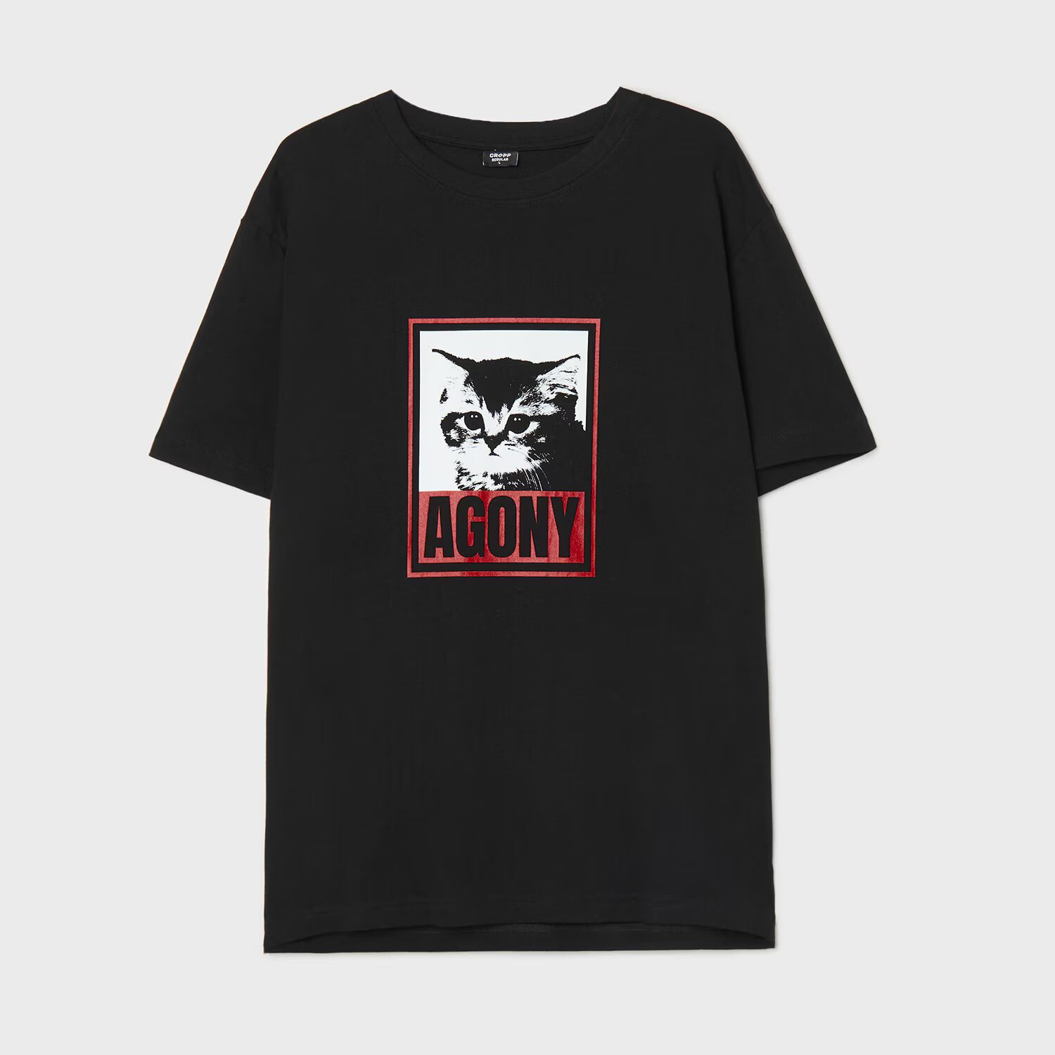 Cropp Tricou negru cu imprimeu - negru