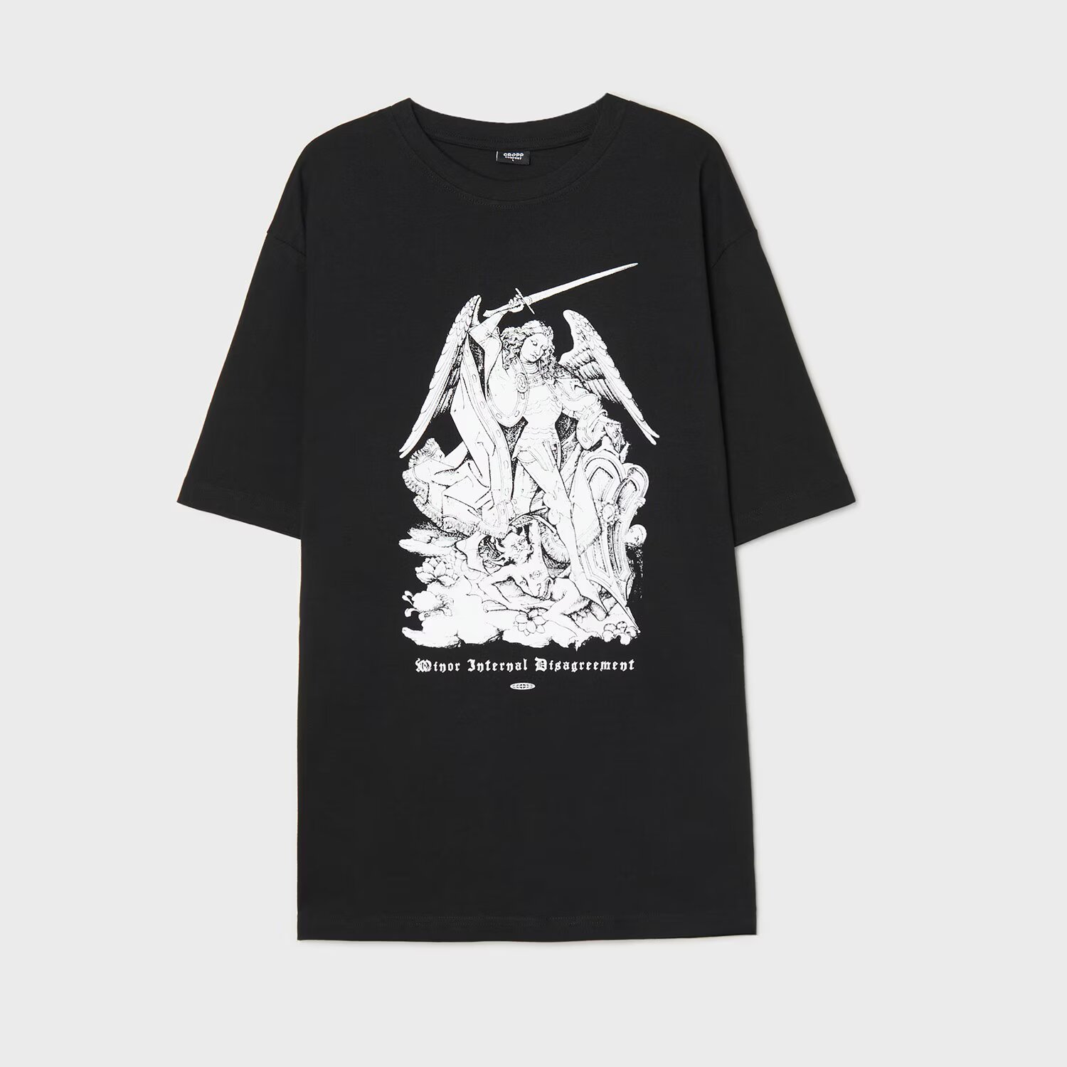 Cropp Tricou negru cu imprimeu - negru