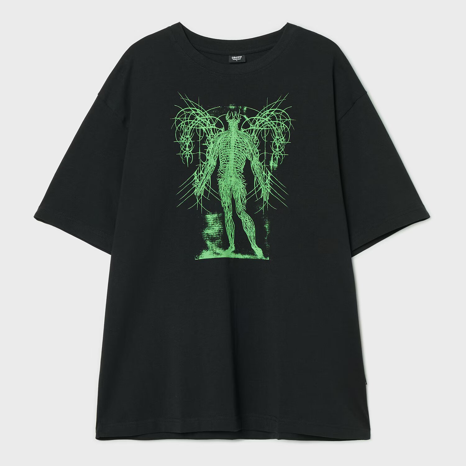 Cropp Tricou negru cu imprimeu - negru