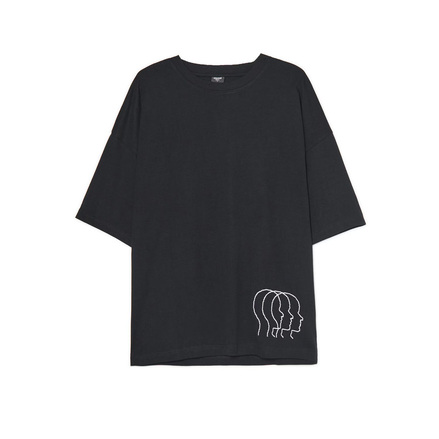 Cropp Tricou negru cu imprimeu - negru
