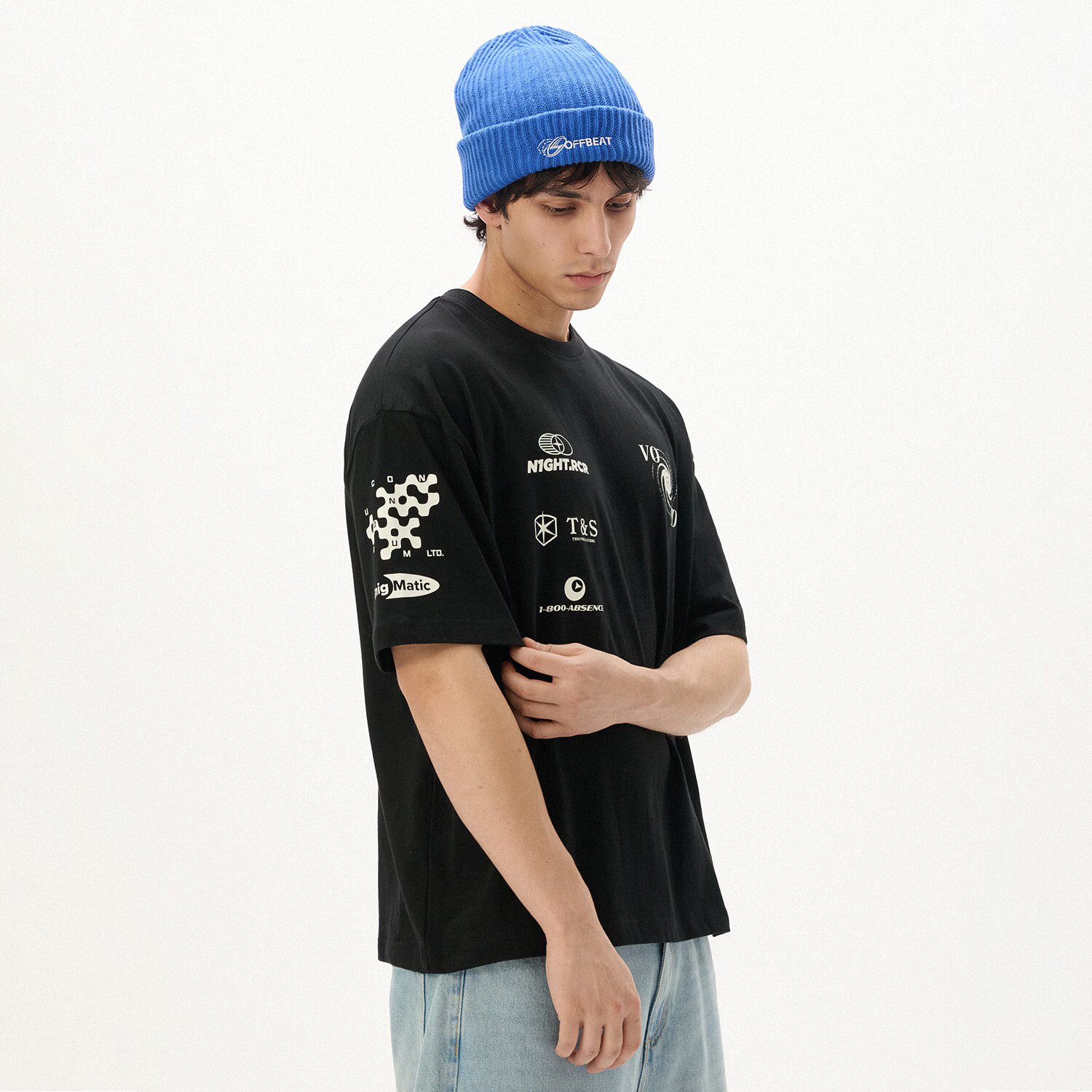 Cropp Tricou negru cu imprimeu - negru