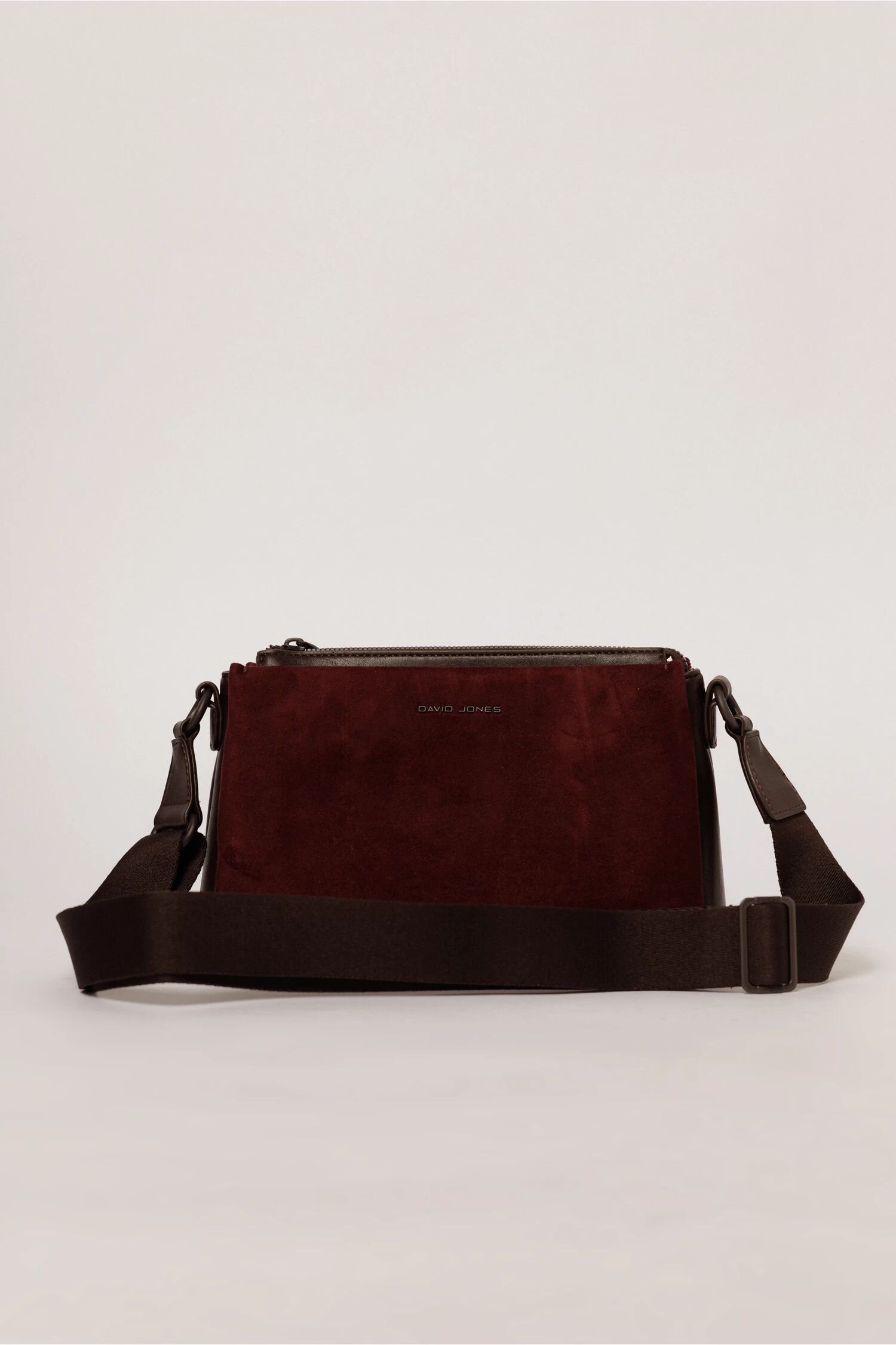  Geanta smart casual bordo cu finisaj neted si catifelat