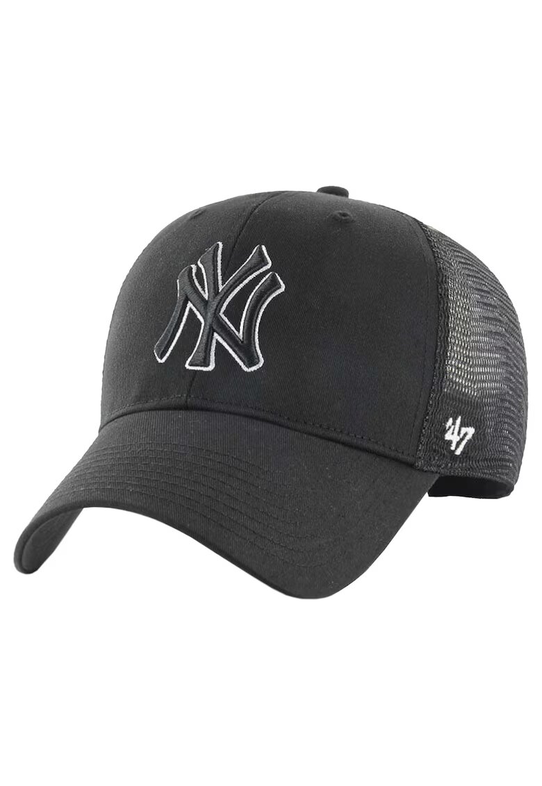 47 Brand Sapca baseball pentru barbati. MLB New York Yankees Branson MVP Cap B-BRANS17CTP-BKAQ. Negru.
