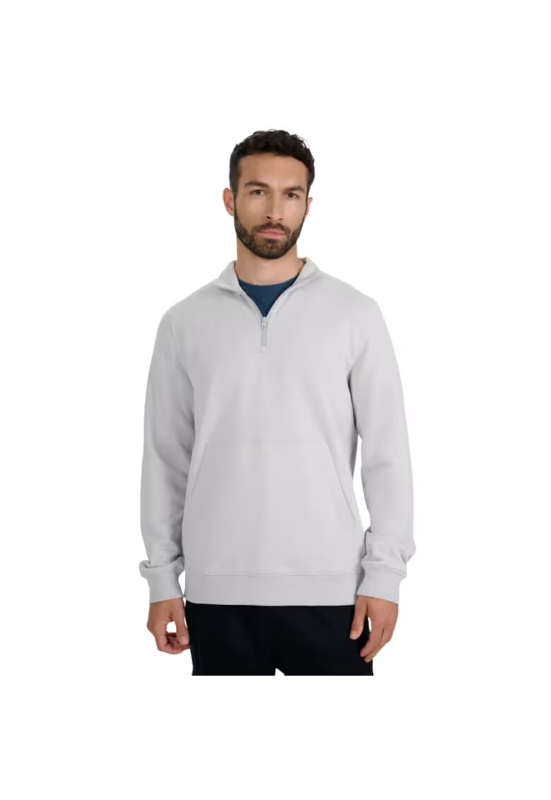 4F Bluza cu fermoar 1/2 - gri - pentru barbati - stil de viata - turism