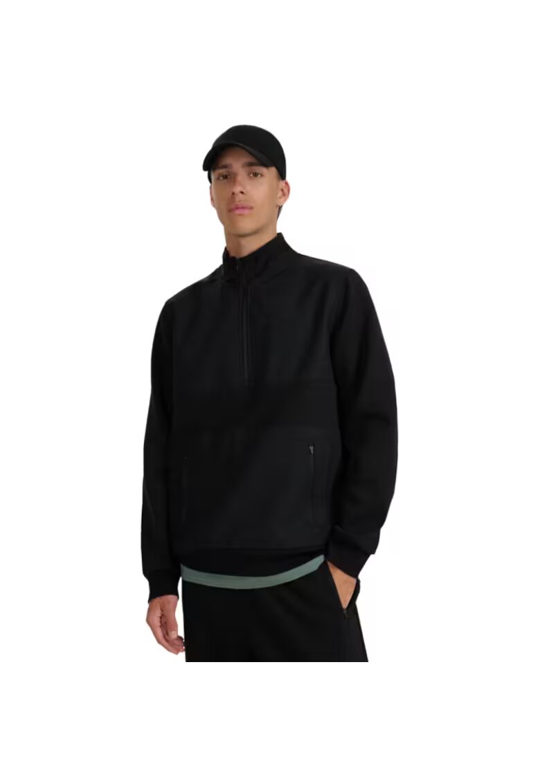 4F Bluza cu fermoar 1/2 - negru - barbati - stil de viata