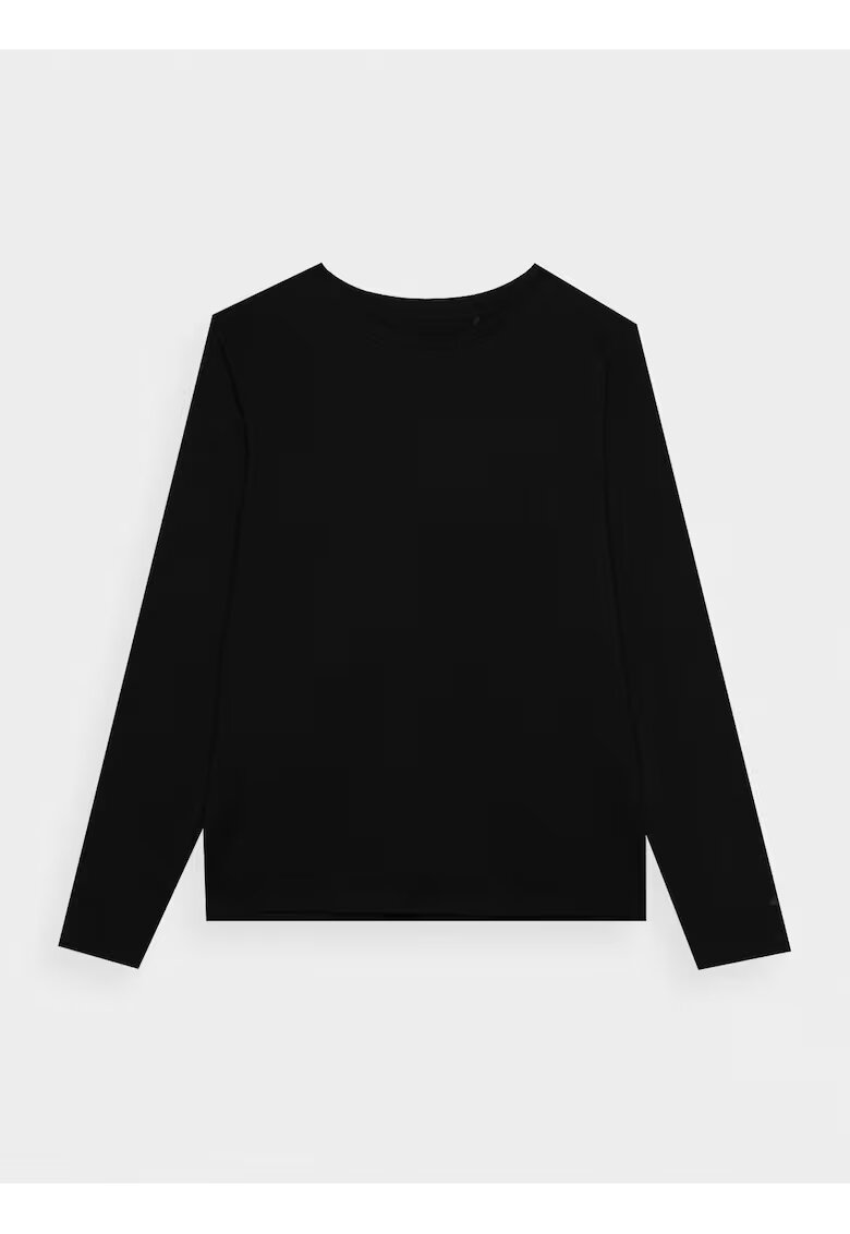 4F Bluza dama - Bumbac - Oversize - Negru