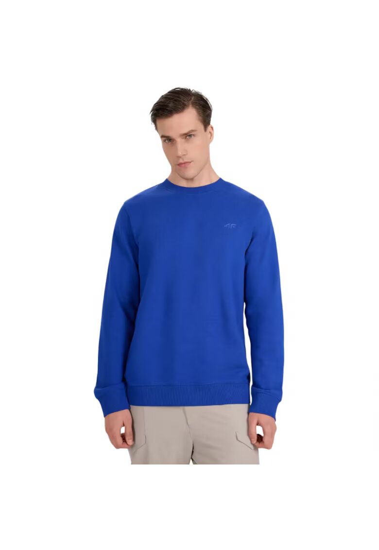 4F Bluza stil de viata - albastru - fara gluga