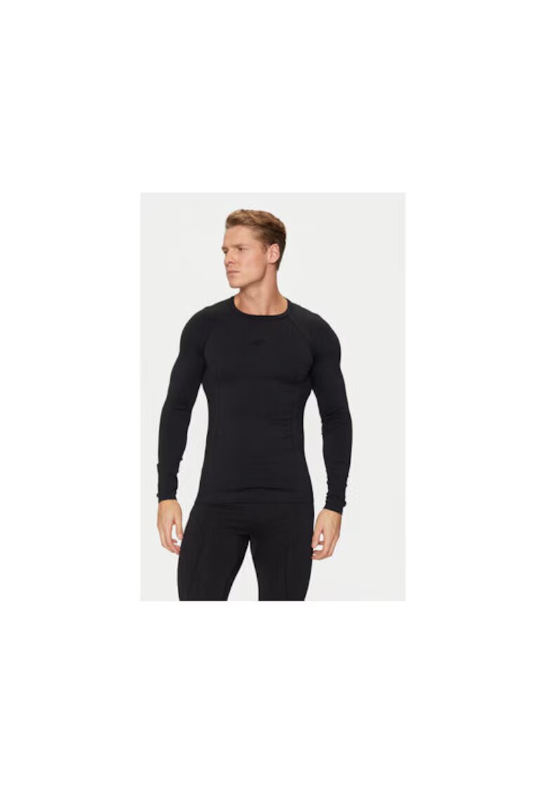 4F Bluza termica barbati - 303945916 - Poliamida - Negru - Negru