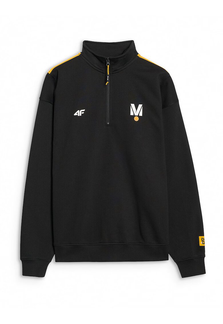 4F Bluza Unisex Drift Masters - Guler cu Fermuar - Negru - Marime