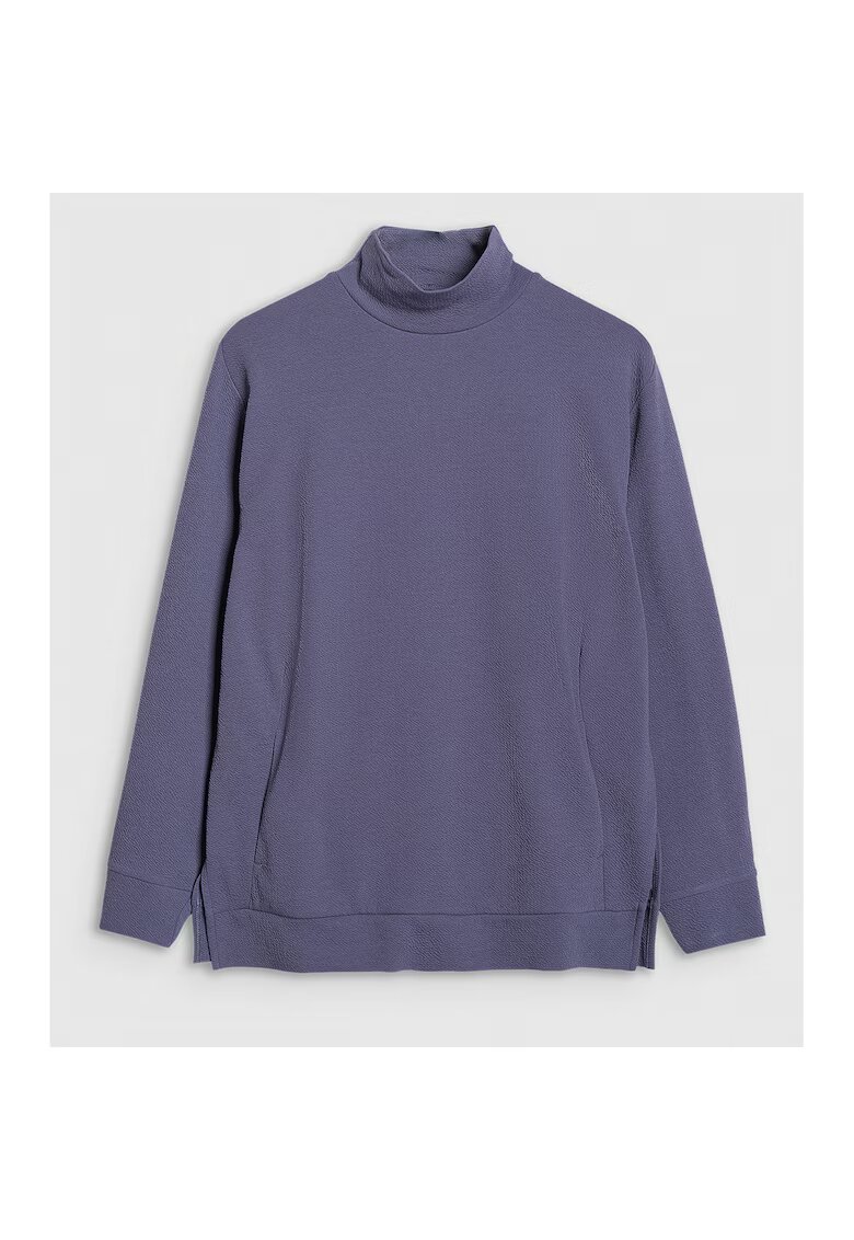 4F Bluza Yoga Bleumarin - Oversize - Bleumarin inchis