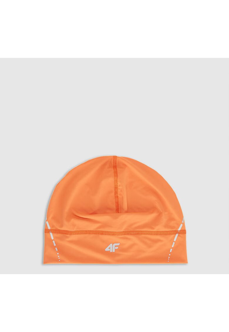 4F Caciula de alergare - unisex portocalie - sintetic - elemente reflectorizante - S/M