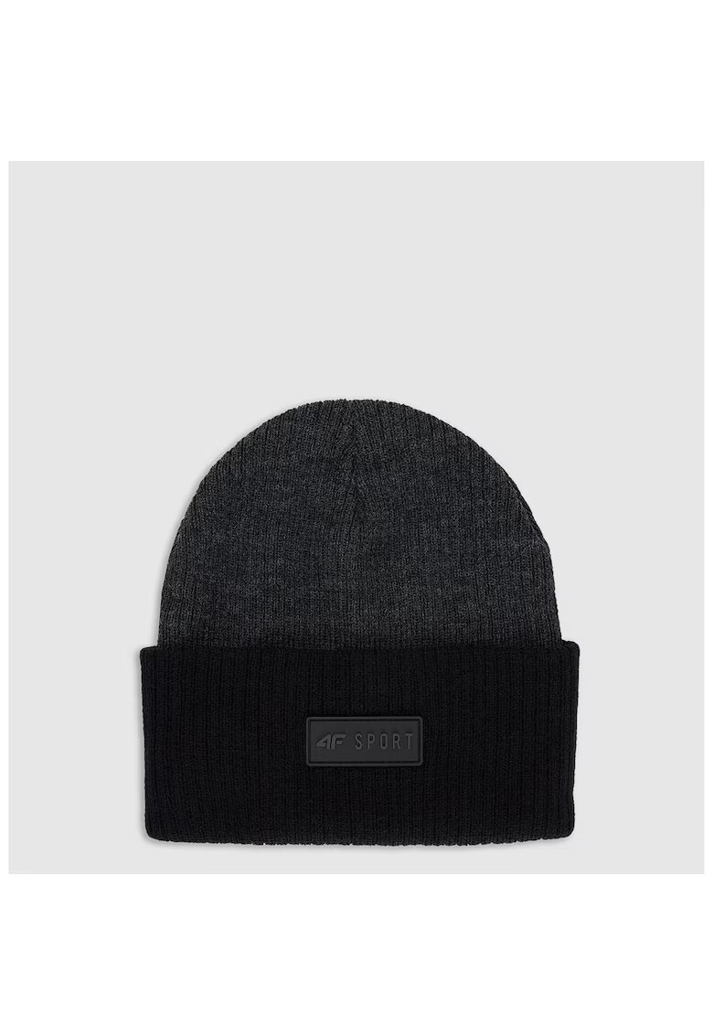 4F Caciula de iarna copii unisex - gri - marime