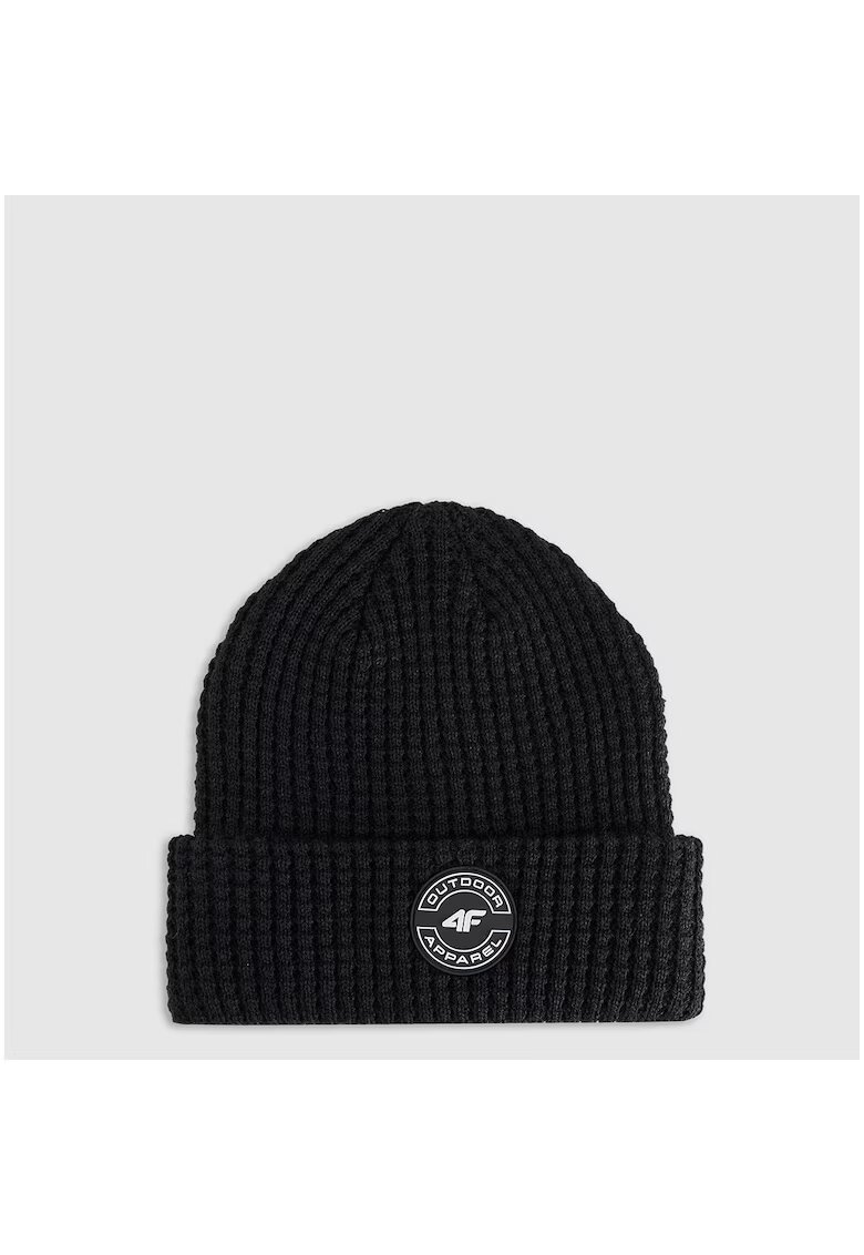 4F Caciula de iarna pentru baieti - poliester - neagra - unisex -