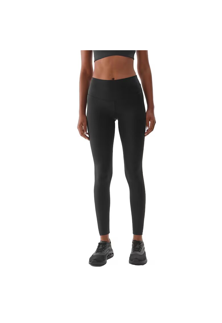 4F Colanti sport dama WAW24TTFIF277 - - Poliester/Elastan - Negru