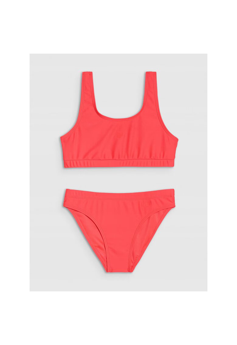 4F Costum de baie fete din doua piese - sintetic/elastan - rosu
