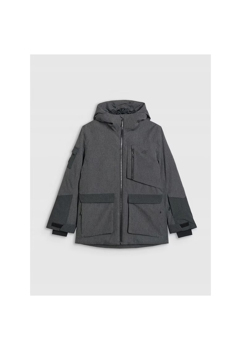 4F Geaca de snowboard unisex - membrana 8000 - neagra - poliester