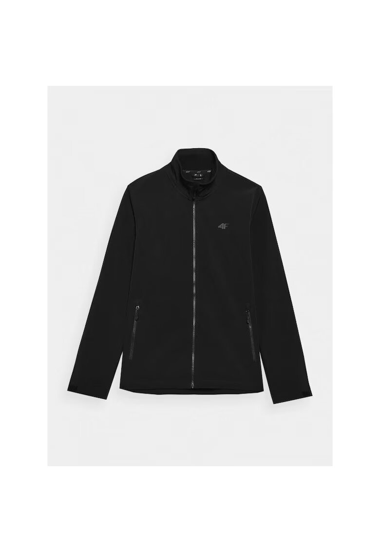 4F Jacheta softshell m waw23tsofm209 - Poliester - Negru