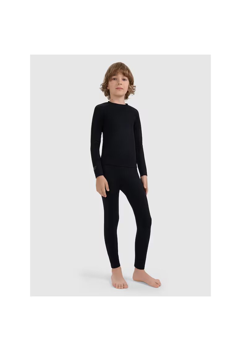 4F Lenjerie termica fara cusaturi unisex - negru - poliester -