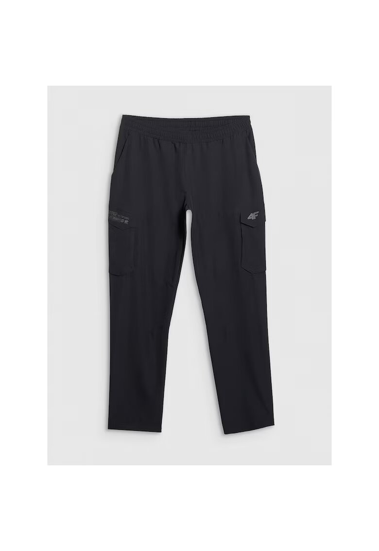 4F Pantaloni Antrenament Barbati - Uscare Rapida - Buzunare Cargo - 37945 - Negru