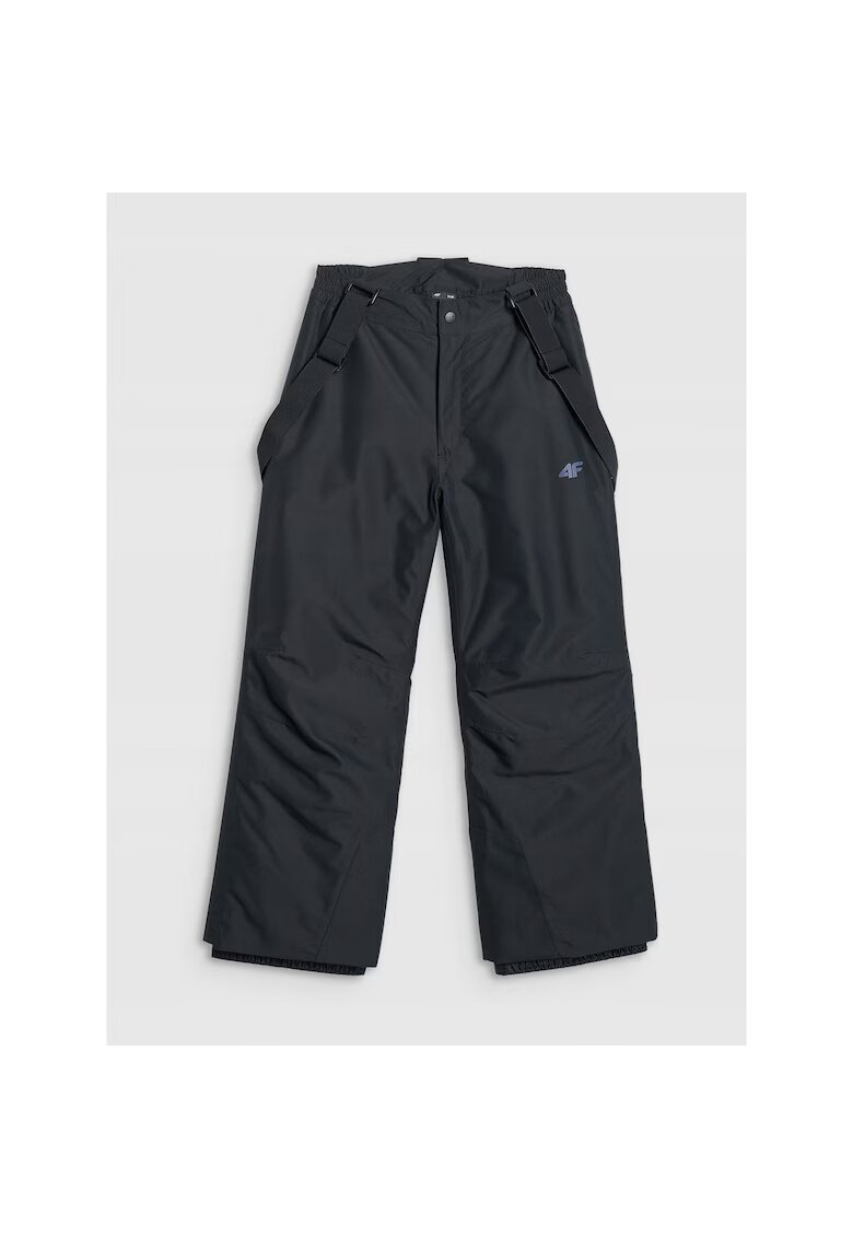4F Pantaloni schi baieti Negru - membrana NeoDry 8000 - poliester