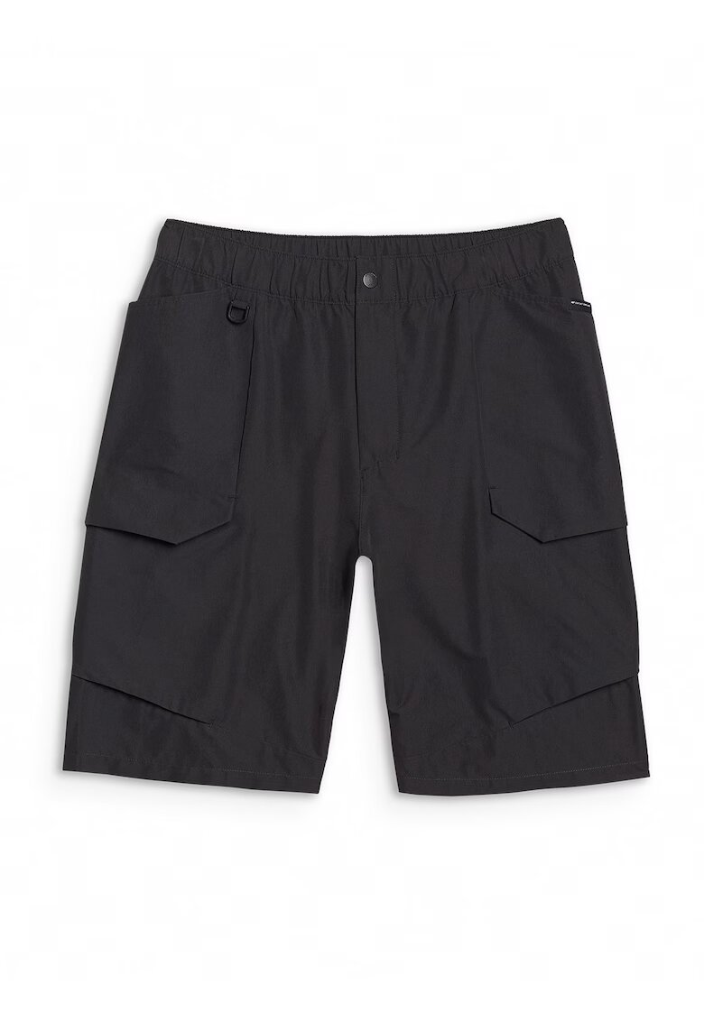 4F Pantaloni scurti barbati negri - sintetic - elastic - fara captuseala