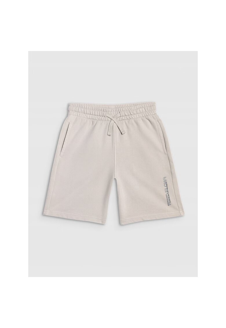 4F Pantaloni scurti copii - bumbac/poliester - gri -