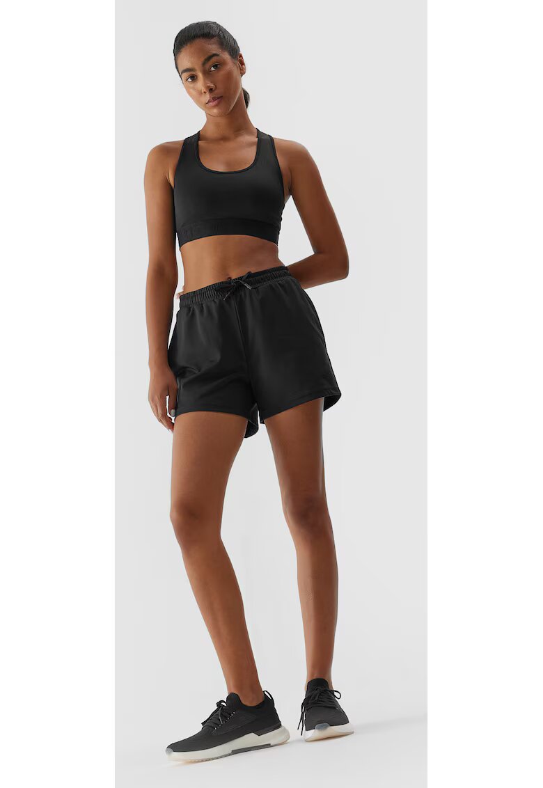 4F Pantaloni scurti dama Poliester - Negru - Negru
