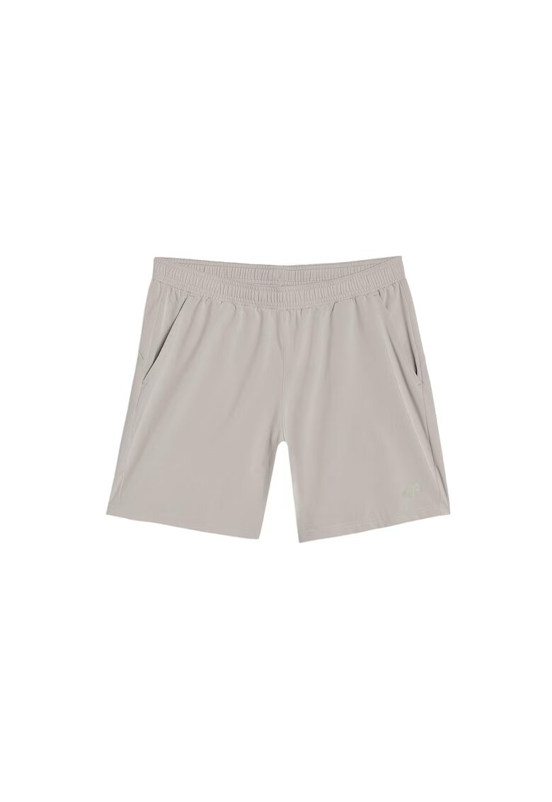 4F Pantaloni scurti de trening bej - uscare rapida - sintetic/elastan
