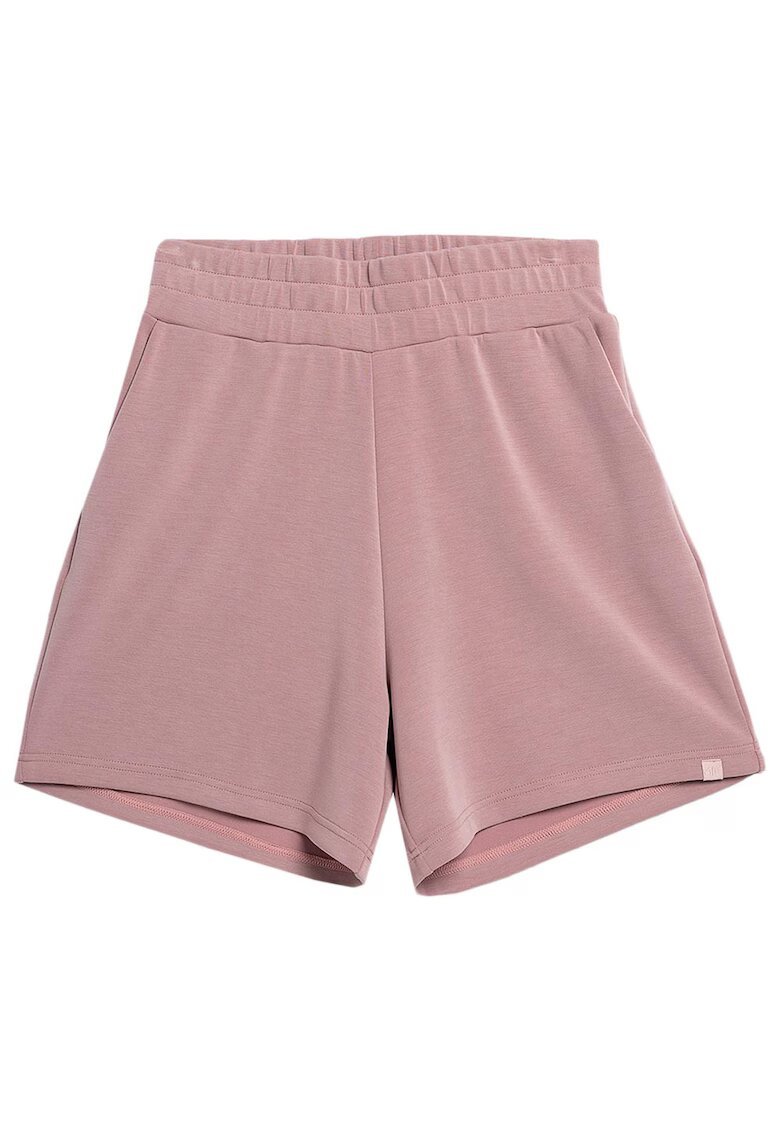 4F Pantaloni scurti sport dama SS23TSHOF171 - - Bumbac/Poliester - Roz