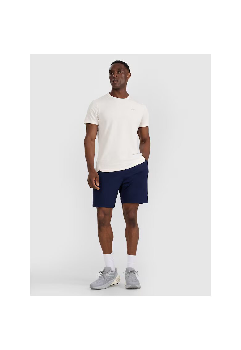 4F Pantaloni Scurti Sport - Sort Antrenament Barbati - Poliester - Bleumarin - Bleumarin
