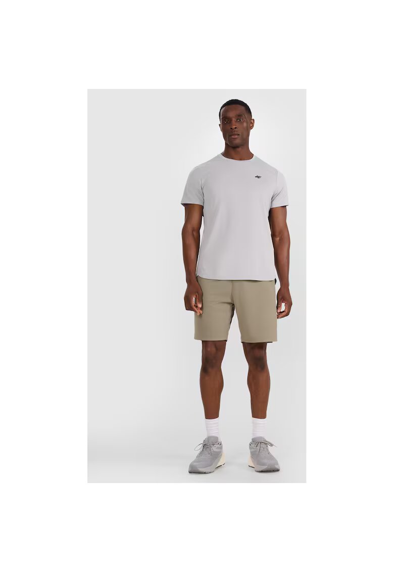 4F Pantaloni Scurti Sport - Sort Antrenament Barbati - Poliester - Kaki - Kaki