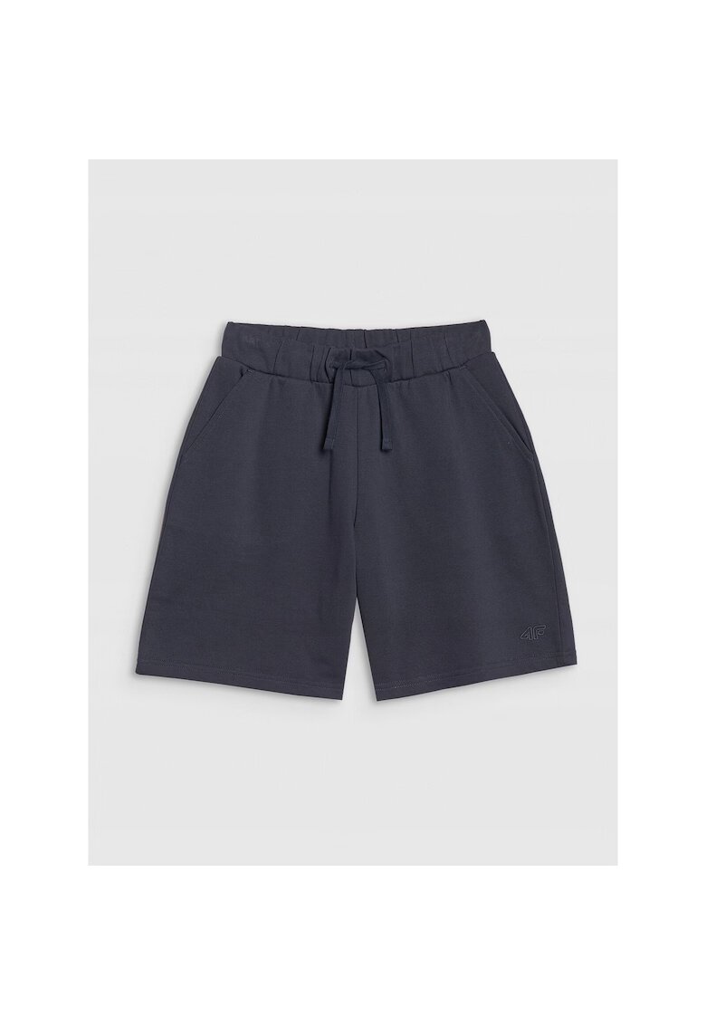 4F Pantaloni sport copii - bleumarin - croiala supradimensionata - material bumbac