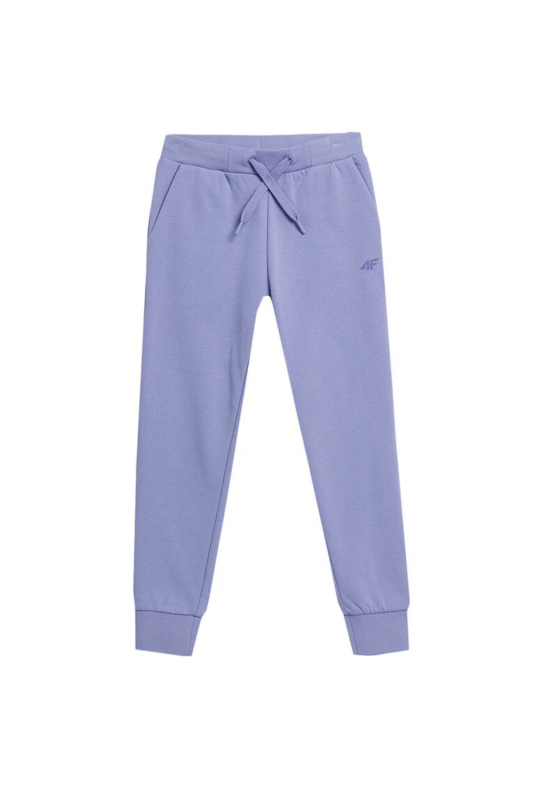 4F Pantaloni sport copii model JAW23TTROF421 - confortabili - bumbac/poliester - lila
