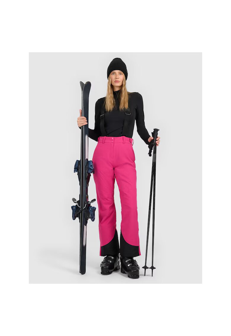 4F Pantaloni sport dama - schi - roz - poliester