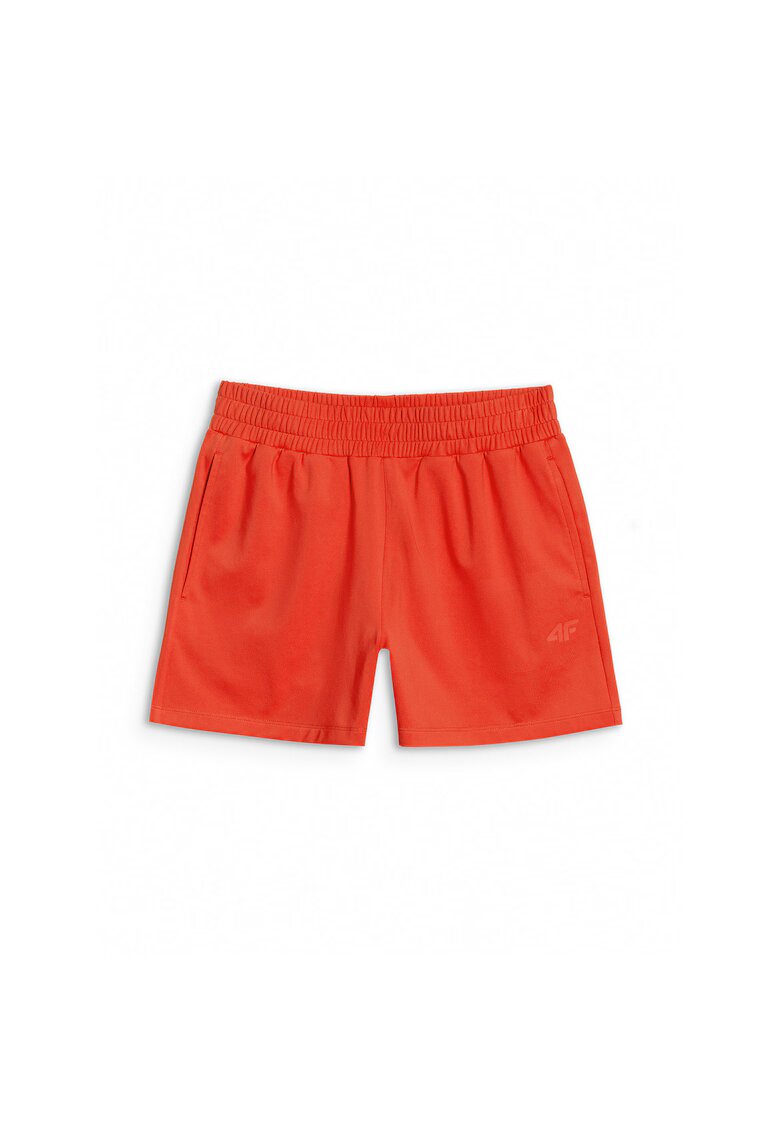 4F Pantaloni sport dama - scurti - uscare rapida - portocaliu