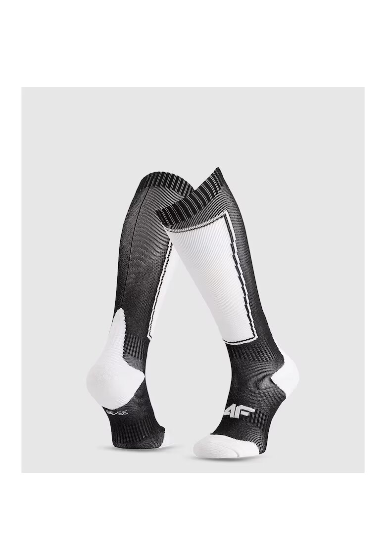 4F Sosete sport dama narciarskie - 39-42 - negru - tehnologie Warm
