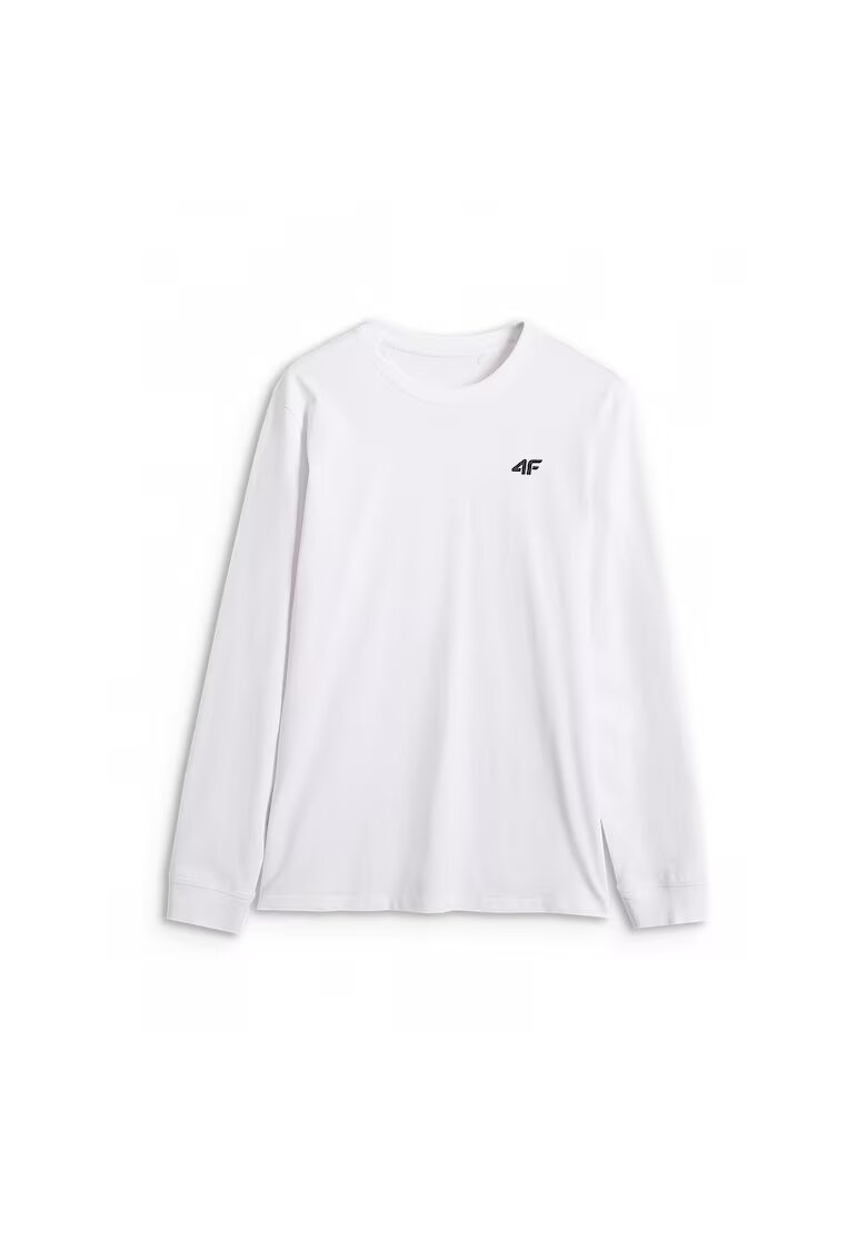 4F Tricou Alb Bumbac - Alb