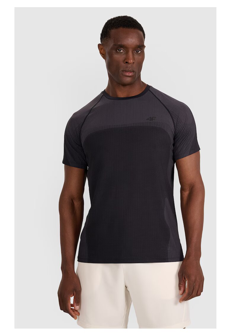 4F Tricou Antrenament Barbati Negru - Negru