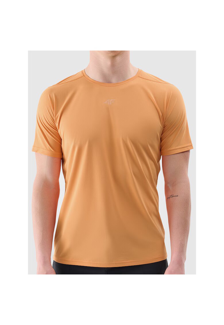 4F Tricou ciclism uscare rapida - portocaliu - pentru barbati - sintetic