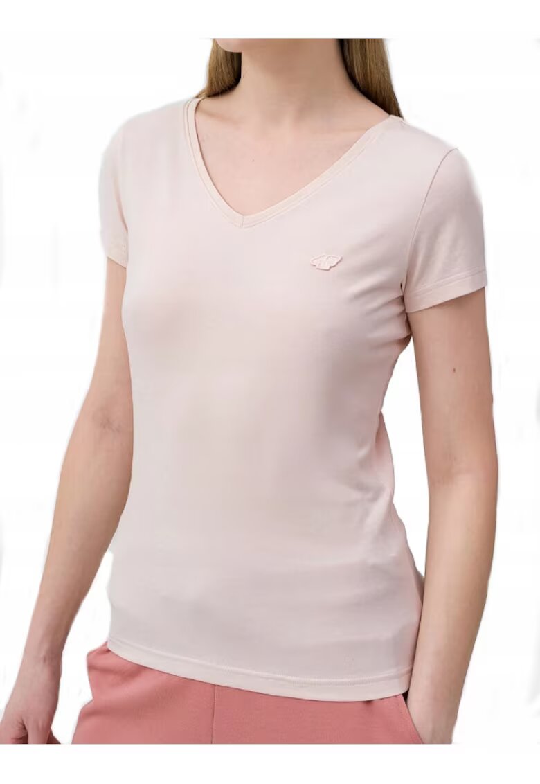 4F Tricou cu decolteu in V