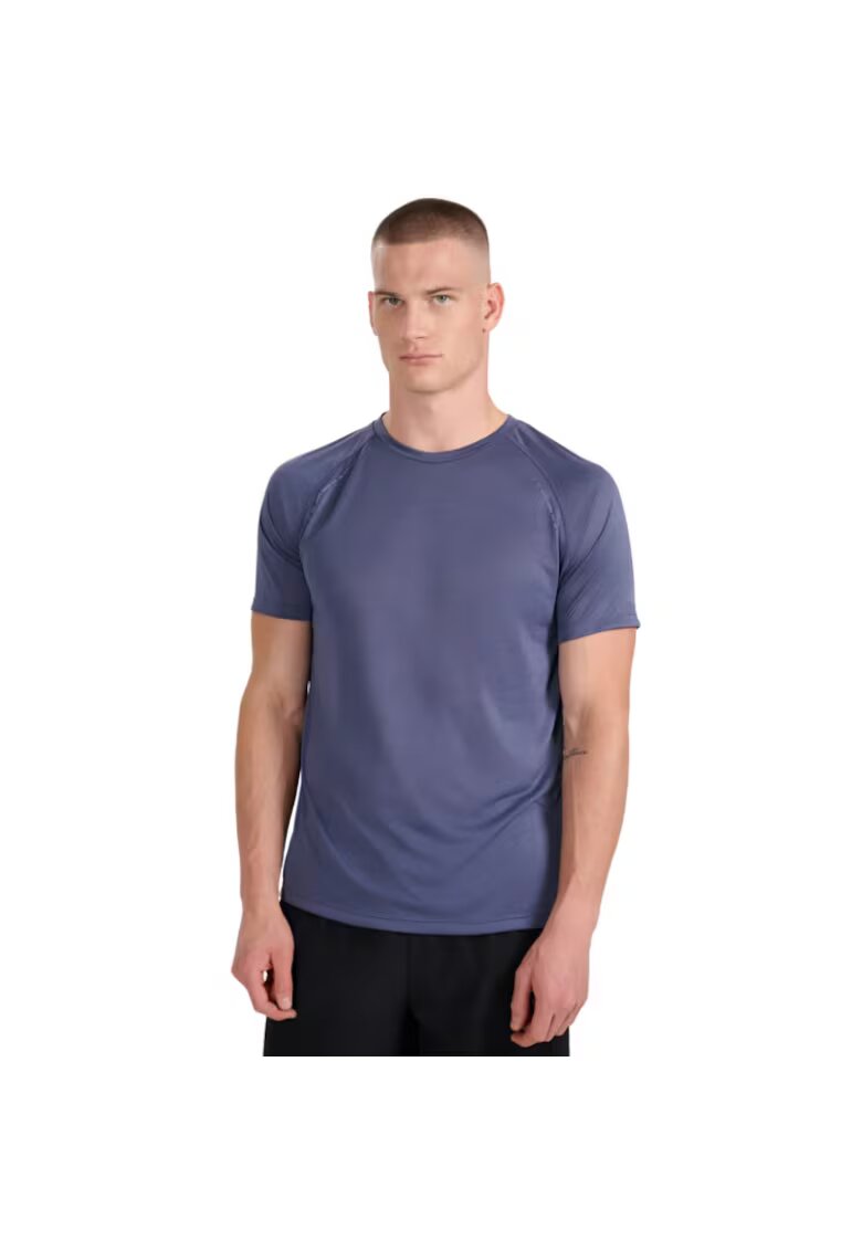 4F Tricou sport albastru - maneca lunga - pentru alergare si antrenament