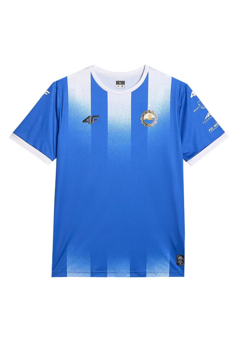 4F Tricou sport barbati - confortabil - albastru - bumbac