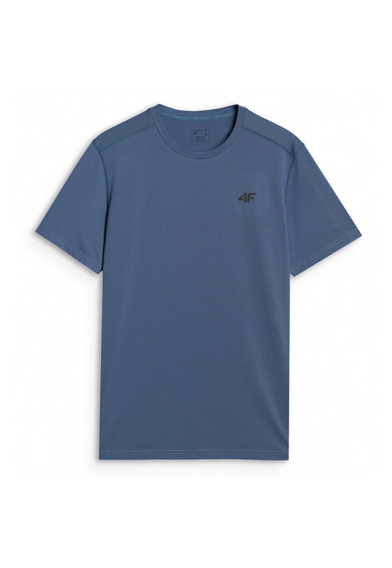 4F Tricou Sport Barbati - Denim - Uscare Rapida - Regular Fit - Tehnologie Dry - Multi Active - Denim